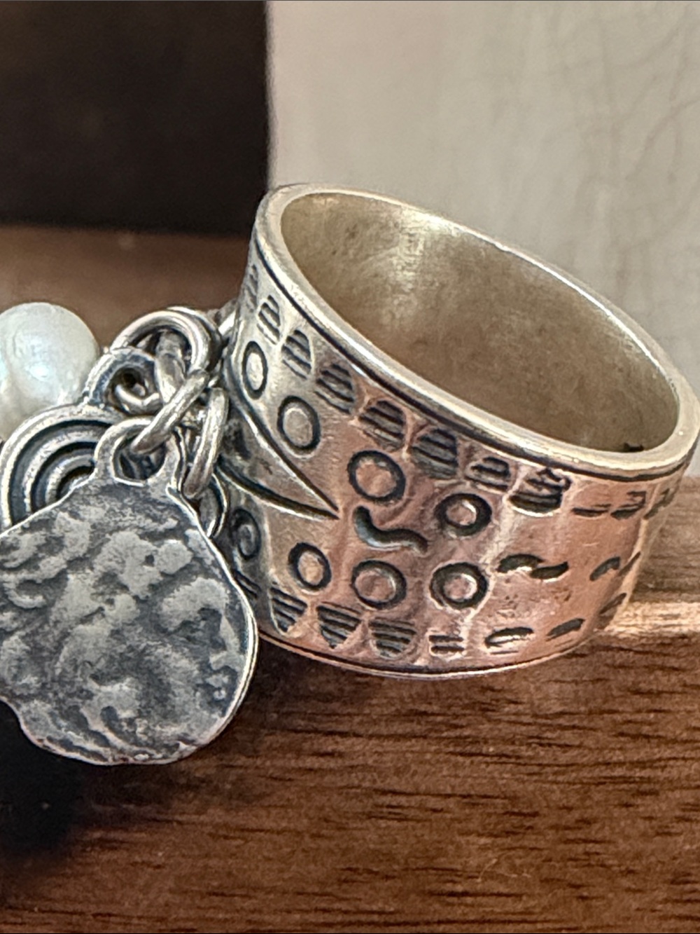 RARE SILPADA FUN Cha-Cha Charm ring - size 8 more of an 8-1/2 - Picture 2 of 10
